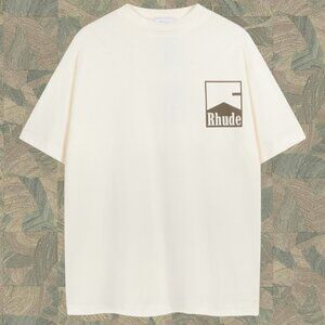 Rhude Men's Cream Short Sleeve